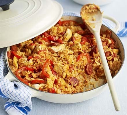 Arroz com frango e chorizo 2