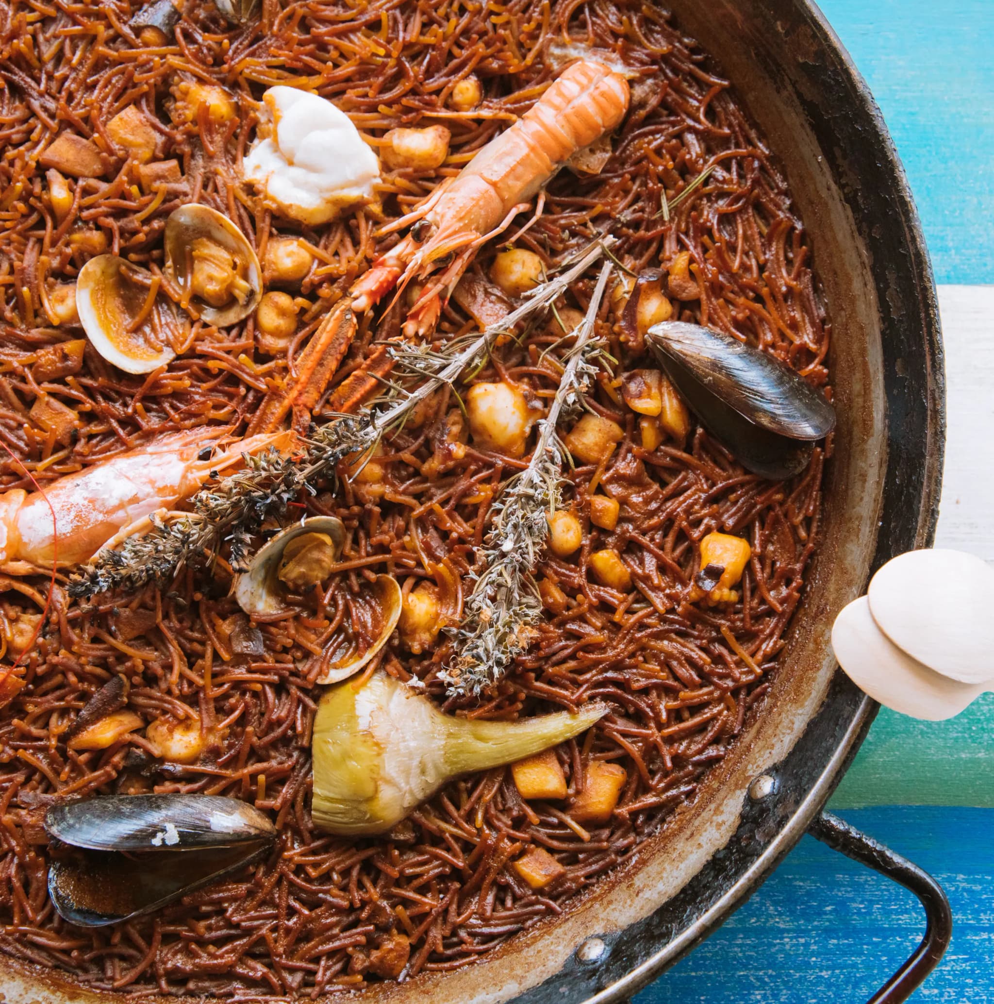 Fideuà mit Meeresfrüchten 2